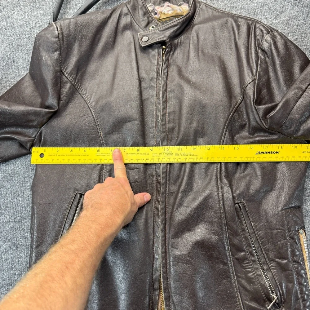 Vtg Bermans Leather Motorcycle Jacket 38 MIB Men In Black Sony Pictures Costume